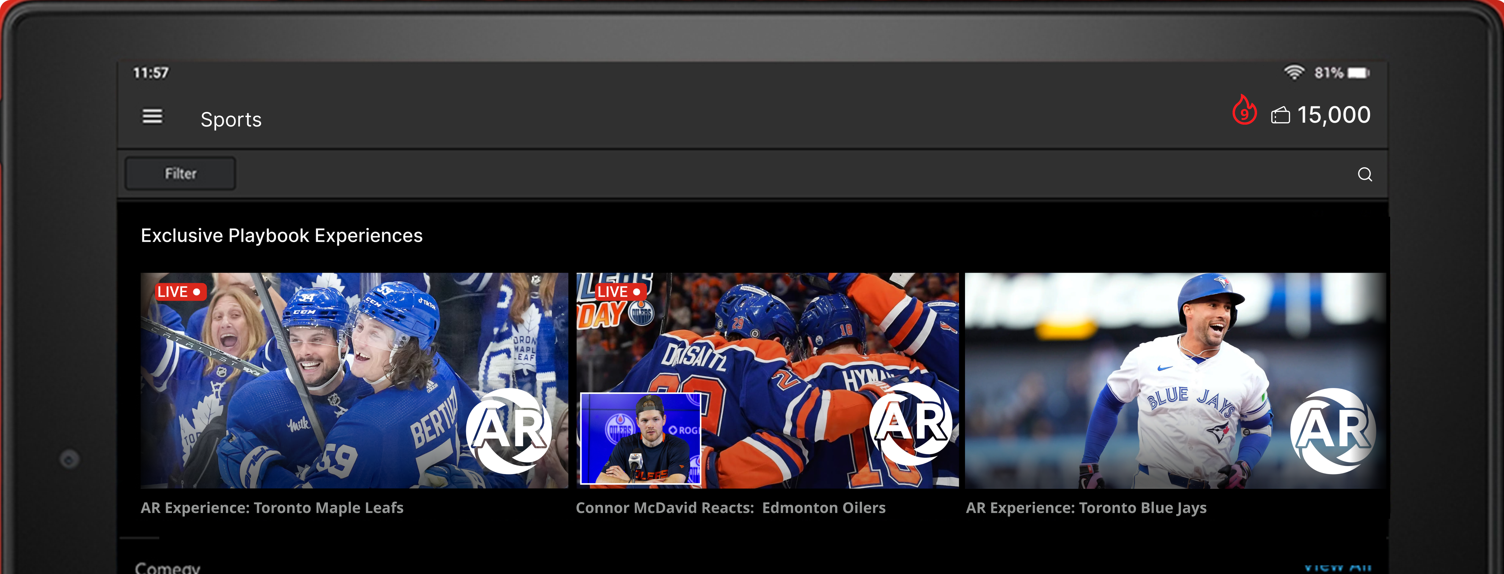 Rogers media screen